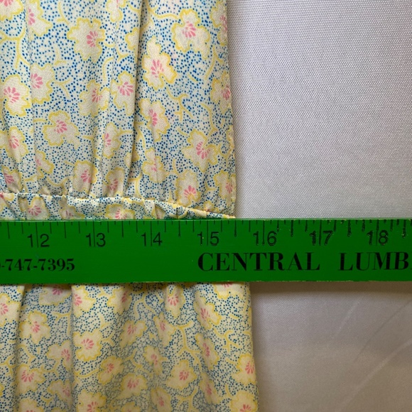 Women’s Derek Lam 10 Crosby Jumpsuit in Yellow 
Ditzie Pattern Tie Waist sz 44/8 - Picture 9 of 13